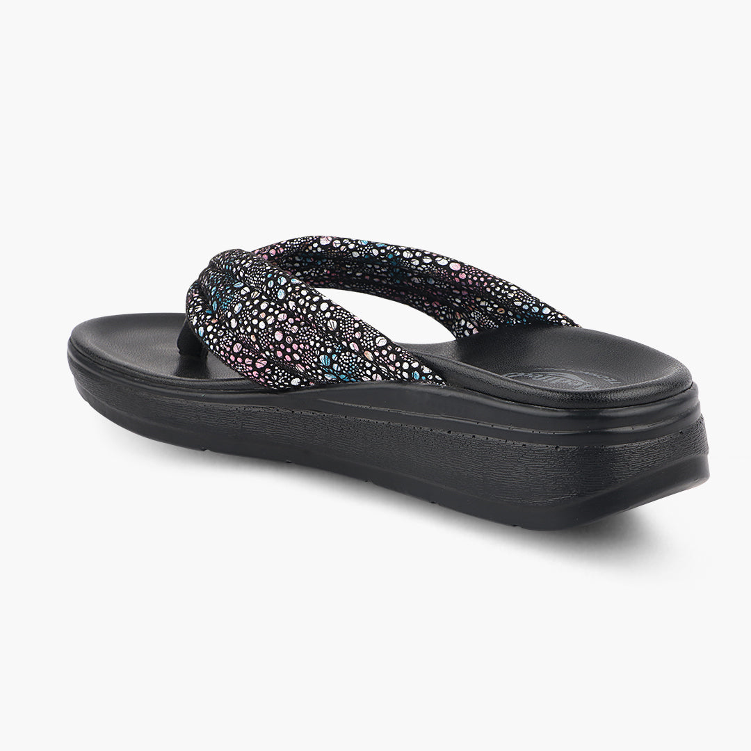 Medifeet Cushion & Comfortable Midsole With Arch Support Slippers For Women's (FLORAL)
